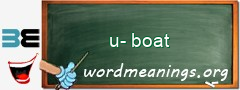 WordMeaning blackboard for u-boat